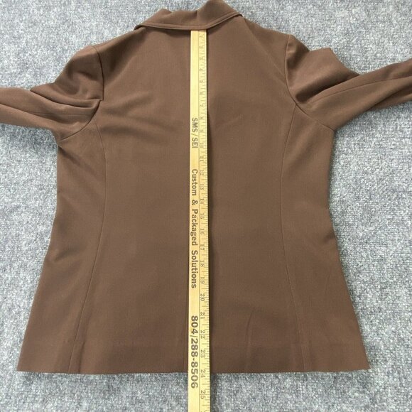 Dialogue Pant Suit Womens 4 Brown 2 Pc New Language of Style Brown Jacket Pants - Picture 10 of 16